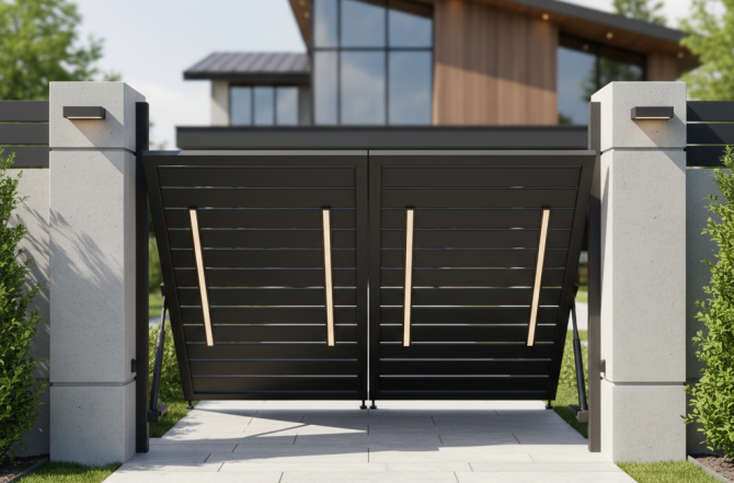 Fabricação de portão basculante